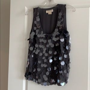 Michael Kors sleeveless blouse with sequins